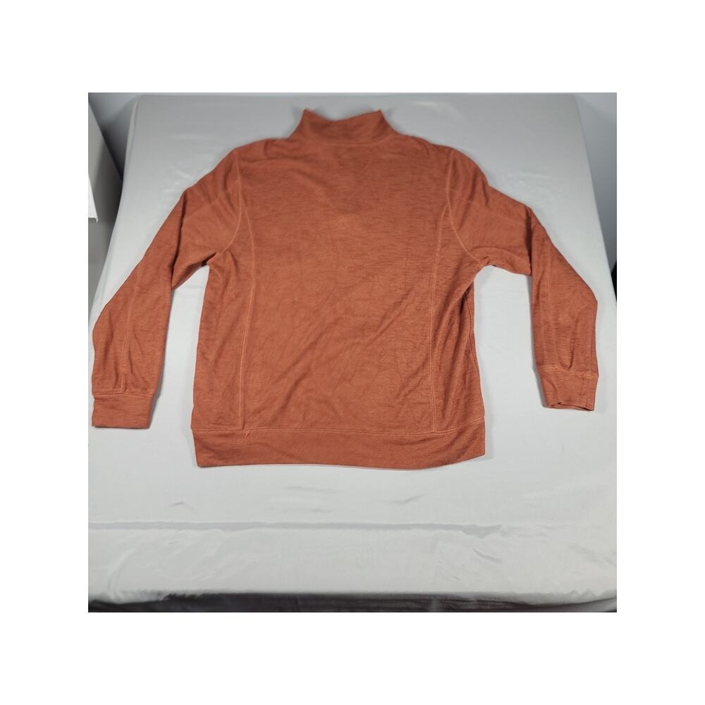 Gorpcore Heritage Classic Lands' End 1/4 zip pullover jacket Size large orange - Picture 3 of 9